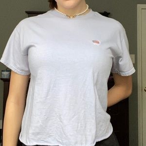 Brandy Melville baby blue USA tee
